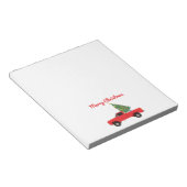 ピックアップトラッククリスマスツリー ノートパッド (アングル)