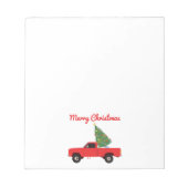 ピックアップトラッククリスマスツリー ノートパッド (正面)