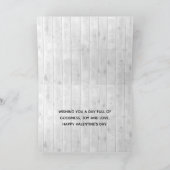 ピックアップトラックバッファロープレイドハートバレンタインデー カード (内部)