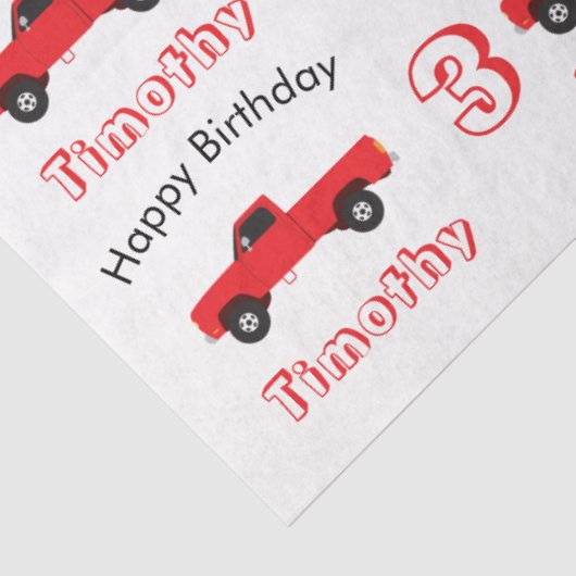 ピックアップトラック輸送トラック名と年齢 薄葉紙 (詳細)