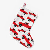 ピックアップトラック輸送トラック スモールクリスマスストッキング (正面 (吊り時))