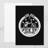 ピックアップマシン トライク トリケーター 自転車 ホイール ギフト 招待状 (正面/裏面)