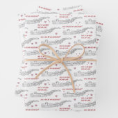 ピックアップラインバレンタインデーおもしろいントラック愛好家ギフトラップ ラッピングペーパーシート (インサイチュ)