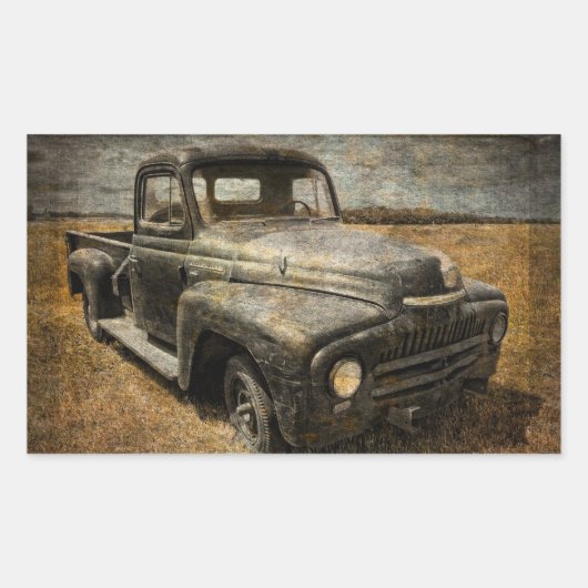 ピックアップ国際的 長方形シール (正面)