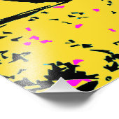 ピックアップ速度 – 山バイクもしくは自転車に乗る人 フォトプリント (角)