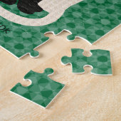 ピックカラー白黒キャットデュオ陰陽スタイル ジグソーパズル (側面)