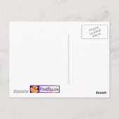 ピックカラー白黒キャットデュオ陰陽スタイル ポストカード (裏面)