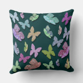 ピックカラー蝶シュレアル&フラタリング クッション (裏面)