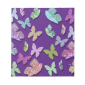 ピックカラー蝶シュレアル&フラタリング ノートパッド (正面)