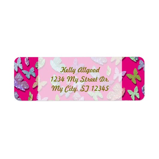 ピックカラー蝶シュレアル&フラタリング ラベル (正面)