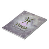 ピックカラー魚座〔占星術の〕十二宮図占星術の記号 ノートパッド (回転)