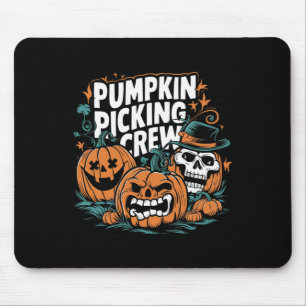 ピッククルーおもしろいカボチャのパッチハロウィーンの衣装 マウスパッド