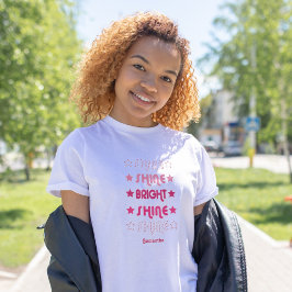 ピックスの輝き。シャイン。明るい。シャイン。シャイン。Tシャツ Tシャツ