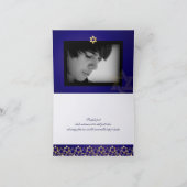 ピックスデザインのクラシック・ミッツヴァ・サンクス/DIYカラー！ サンキューカード (内部)