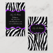 ピックスデザインズのサッシーなゼブラプリント 名刺 (正面/裏面)