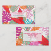 ピックスデザインズの雨林/DIY 背景色 名刺 (正面/裏面)