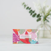 ピックスデザインズの雨林/DIY 背景色 名刺 (スタンド正面)