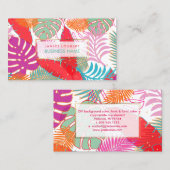 ピックスデザインズの雨林/DIY 背景色 名刺 (正面/裏面)