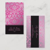 ピックスデザインズのDIY背景/デシレ ヴィンテージダマスク 名刺 (正面/裏面)