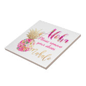 ピックスデザインズ アロハ パイナップル, ホットピンク タイル (側面)