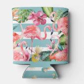 ピックスデザインズ アロハ ルアウ ピンク フラミンゴ 缶クーラー (裏面)