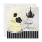 ピックスデザインズ イエロー+ホワイト ウェディングケーキ ブライダルシャワー