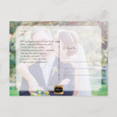 ピックスデザインズ ウェディング サンクス / ファン スクリプト 案内ポストカード (裏面)