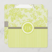 ピックスデザインズ エンディブ グリーン ヴィンテージ ローズ トワル (正面/裏面)