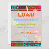 ピックスデザインズ オハナ ルアウ 招待状 (裏面)