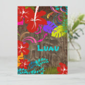 ピックスデザインズ オハナ ルアウ 招待状 (スタンド正面)