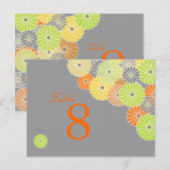 ピックスデザインズ キク(菊), シトラスカラー ポストカード (正面/裏面)