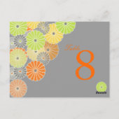 ピックスデザインズ キク(菊), シトラスカラー ポストカード (裏面)