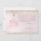 ピックスデザインズ クイーンセニョーラ ブラッシュピンク ありがとうカード 招待状 (裏面)