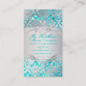 ピックスデザインズ サビネ ダマスク/フェイク グリッター 名刺 (裏面)