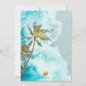 ピックスデザインズ サーフィン アップ ビーチ バー ミッツヴァ 招待状 (裏面)