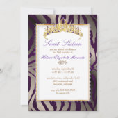 ピックスデザインズ スウィート16/ゼブラ ストライプス 招待状 (裏面)