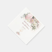 ピックスデザインズ ダスティ ローズのチャンピーングラス ナプキン スタンダードカクテルナプキン (角)