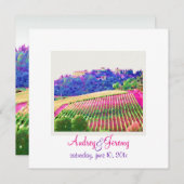 ピックスデザインズ トスカーナ ヴィニヤード/デスティネーション ウェディング 招待状 (正面/裏面)