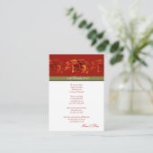 ピックスデザインズ バーン オレンジ カラー リリー 招待状 (スタンド正面)