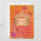 ピックスデザインズ パピヨン スウィート16/レインボー スワールズ 招待状 (正面)