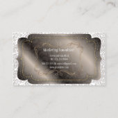 ピックスデザインズ フィドーラ ヴィンテージ ダマスク 名刺 (裏面)