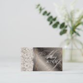 ピックスデザインズ フィドーラ ヴィンテージ ダマスク 名刺 (スタンド正面)