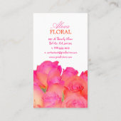 ピックスデザインズ ブライダル ブーケ, フラワーリスト / diy カラー 名刺 (裏面)