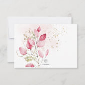 ピックスデザインズ ブラッシュ ガム ユーカリ ブライダル ブランチ 招待状 (裏面)