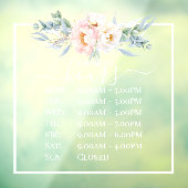 ピックスデザインズ ブラッシュ ピンク 牡丹 ビジネスアワー ウィンドウサイン (シート3)