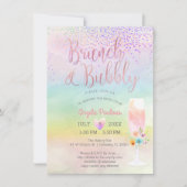ピックスデザインズ ブランシュ バブリー/コットンキャンディー コンフェッティ 招待状 (正面)