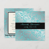 ピックスデザインズ ベッリッシモ ヴィンテージ ダマスク 招待状 (正面/裏面)