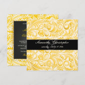 ピックスデザインズ ベリッシモ ヴィンテージ ダマスク 招待状 (正面/裏面)