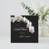 ピックスデザインズ ホワイト オーキッド ブライダルシャワー 招待状 (スタンド正面)