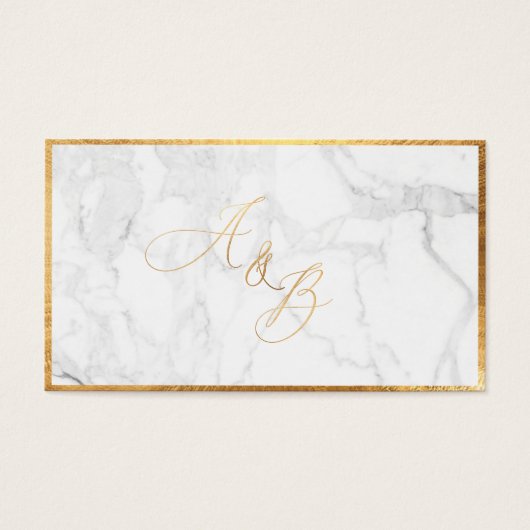 ピックスデザインズ モノグラム 大理石+偽のゴールドカリグラフィー (正面)